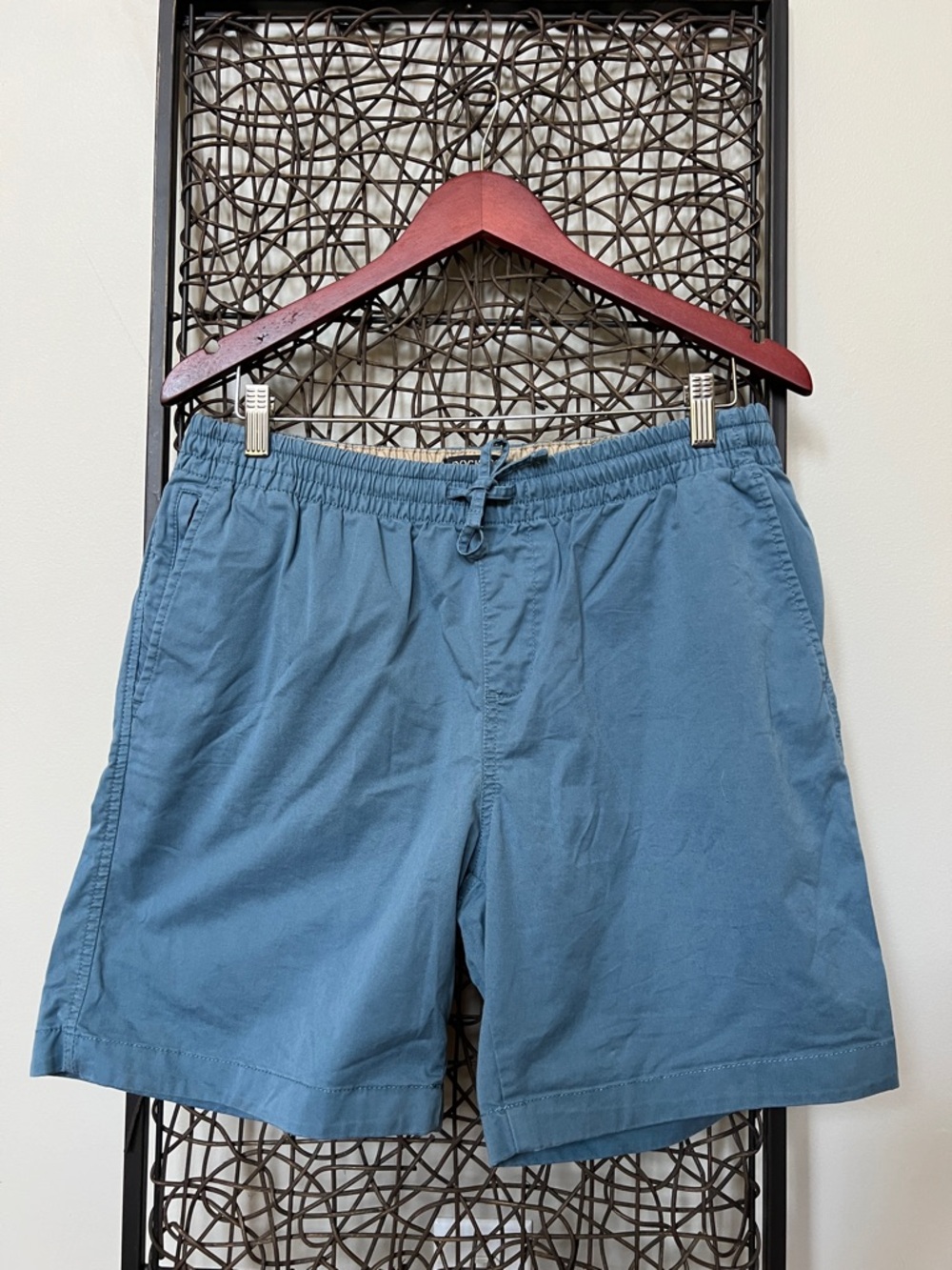 Dockers Ultimate Pull-on Shorts Oceanview Blue 6.5” inseam Stretch Cotton Mens M